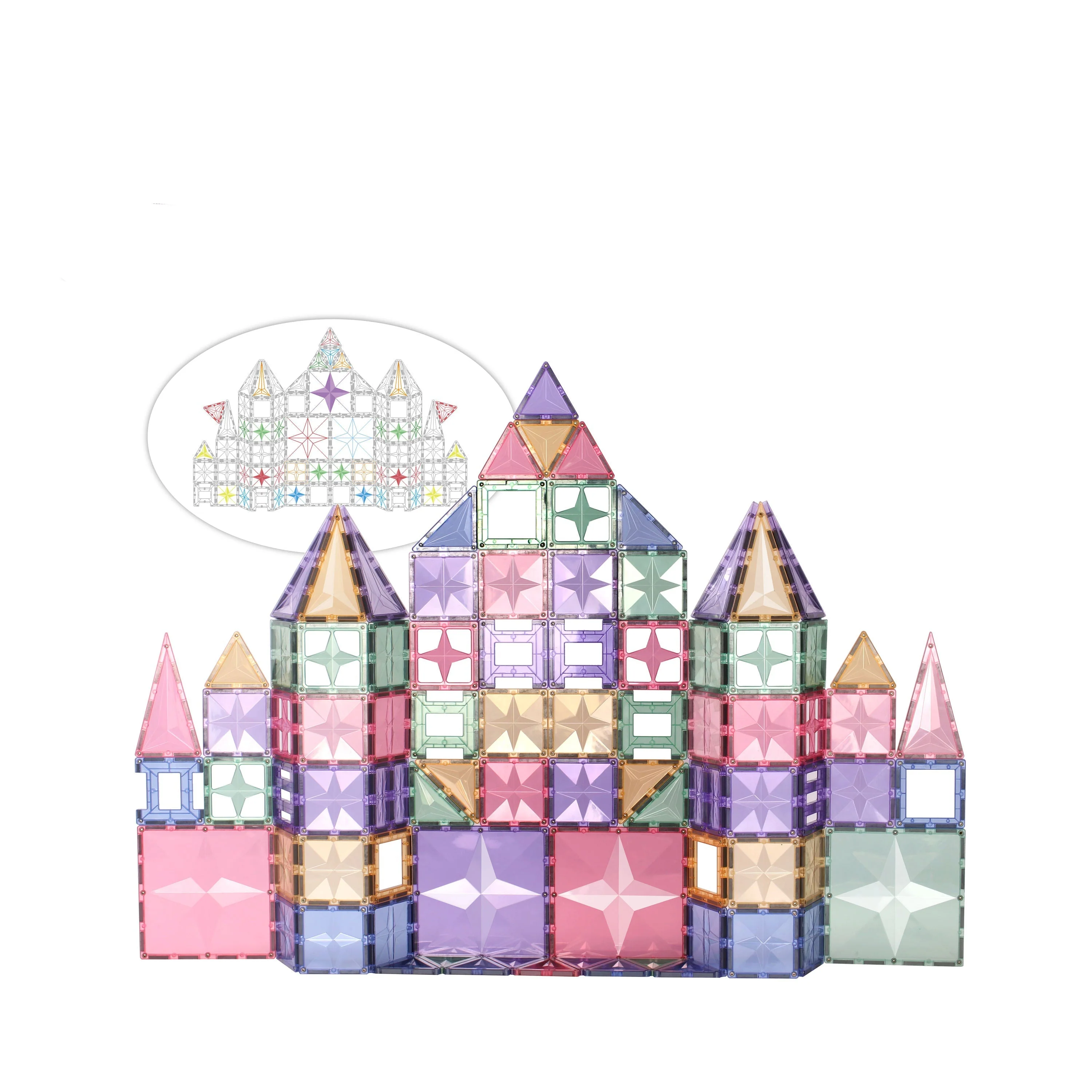 108-Piece Magnetic Building Blocks Set – 3D Educational Construction Toy for Kids - Image 10