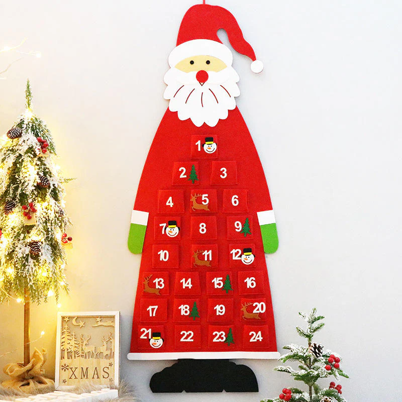 DIY Felt Snowman Advent Calendar – Hanging Countdown to Christmas for Kids - Image 2