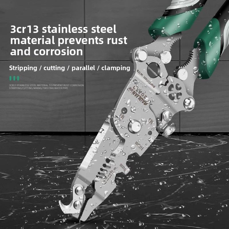 18-in-1 Folding Multi-Tool Pliers – Portable Stainless Steel Survival Tool - Image 3