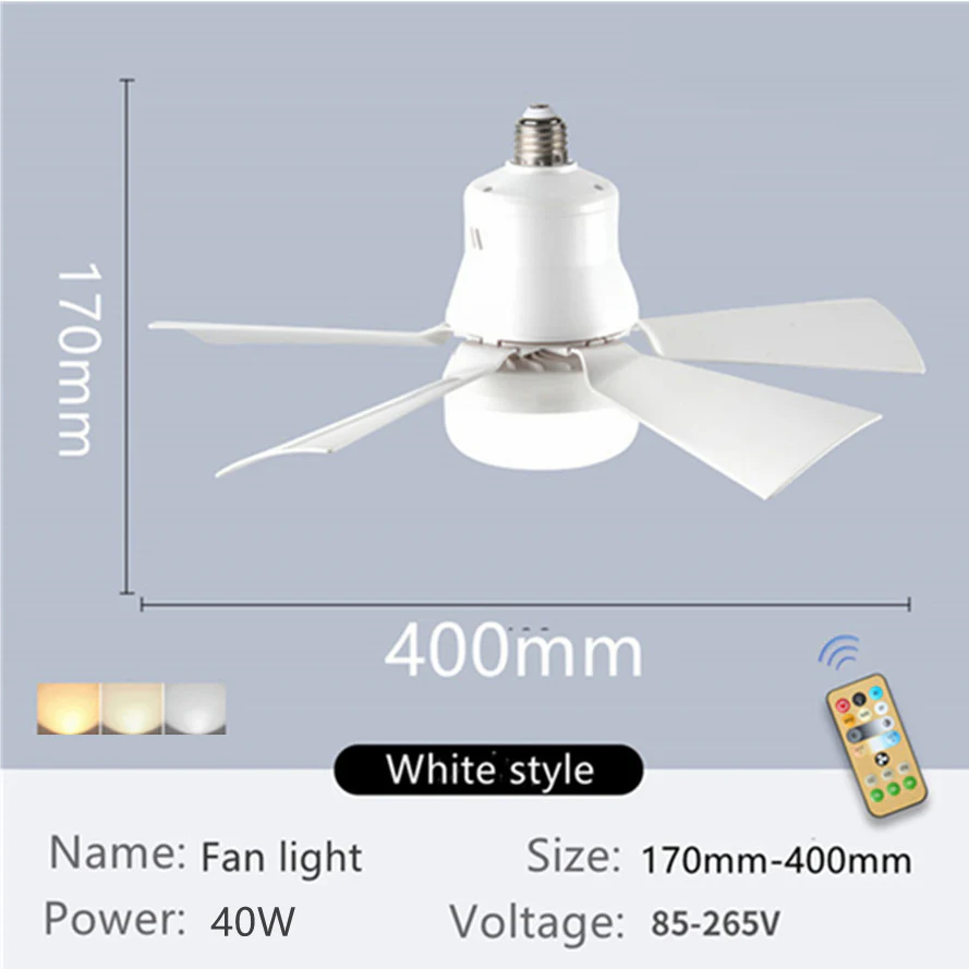 2-in-1 Ceiling Fan with Light - Image 6