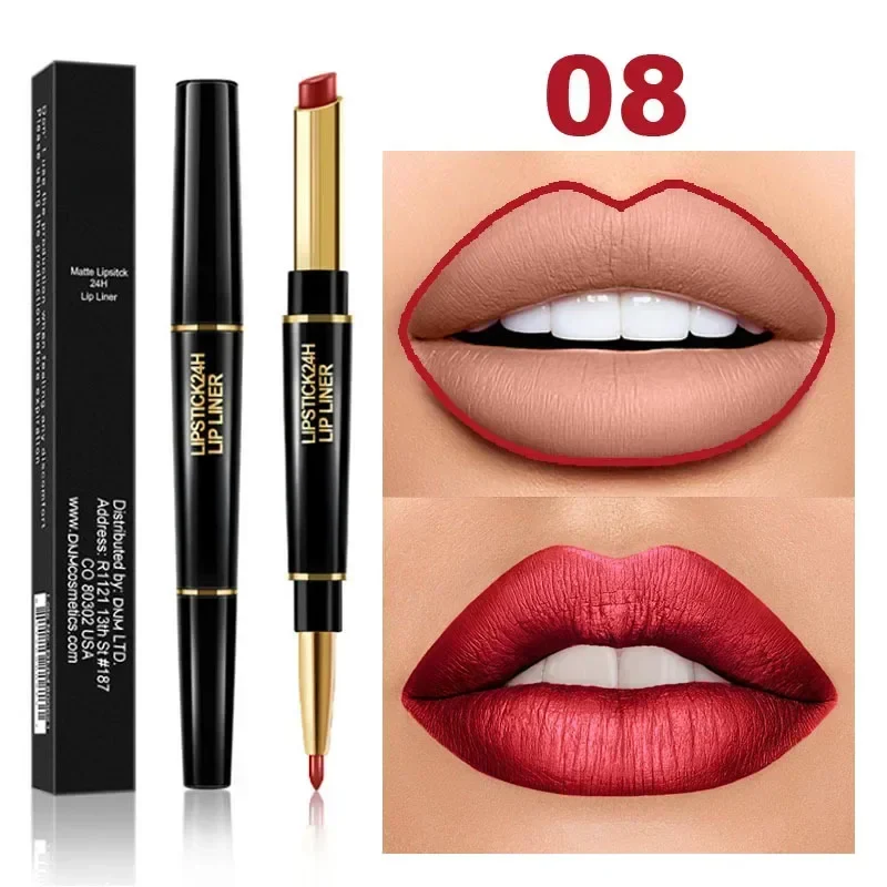 2-in-1 Waterproof Lipstick + Lip Liner - Image 13