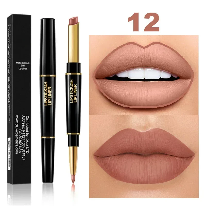 2-in-1 Waterproof Lipstick + Lip Liner - Image 17