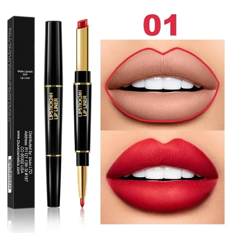2-in-1 Waterproof Lipstick + Lip Liner - Image 6