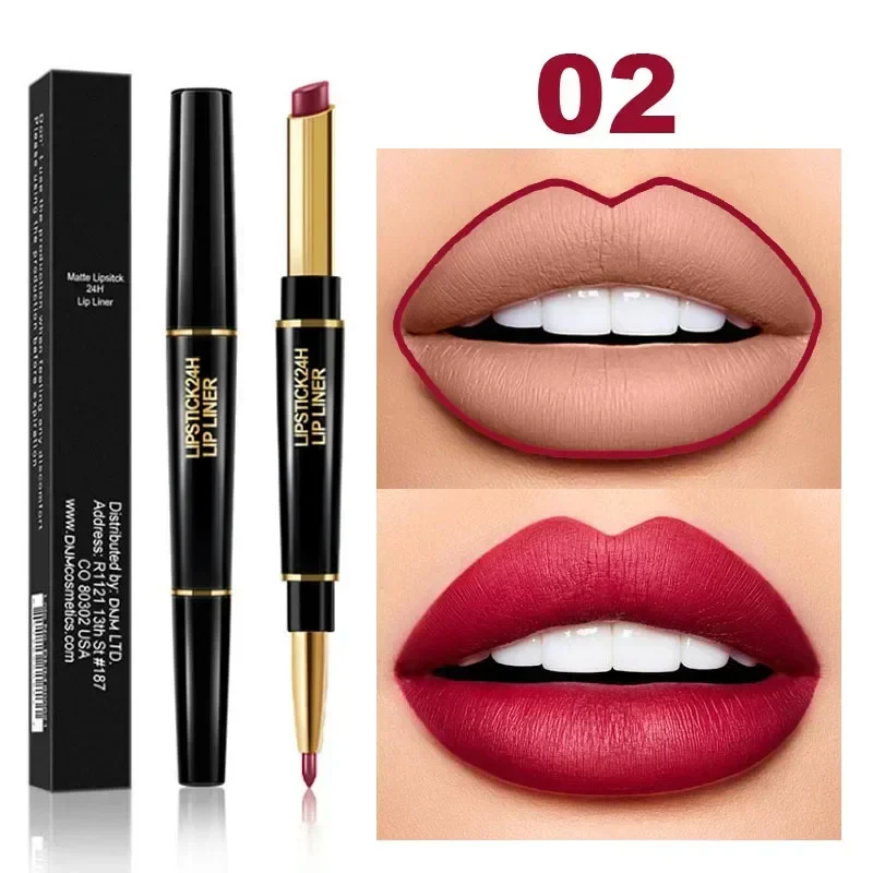 2-in-1 Waterproof Lipstick + Lip Liner - Image 7