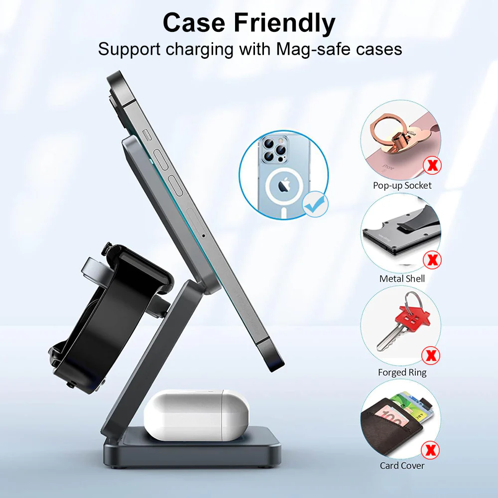 3-in-1 Foldable Magnetic Charging Station - Image 3