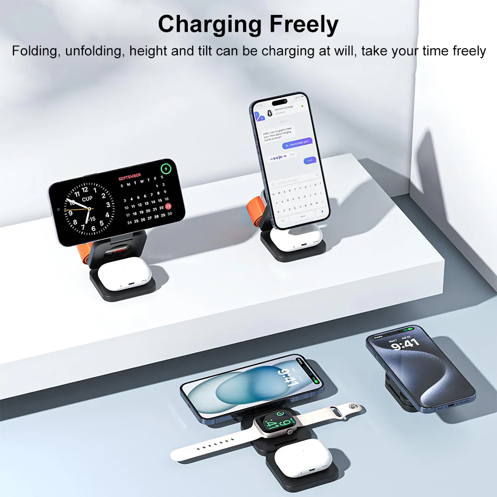 3-in-1 Foldable Magnetic Charging Station - Image 6