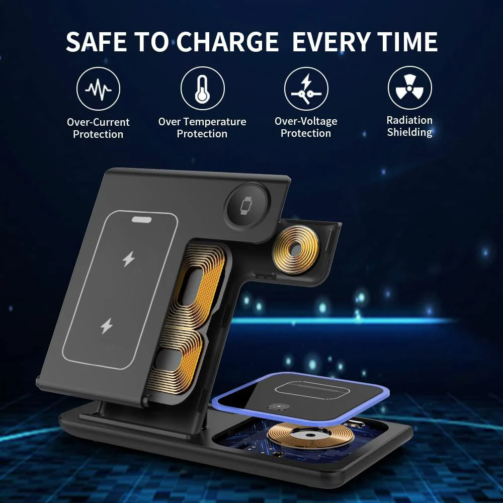 3 in 1 Folding Wireless Charging Station - Image 3