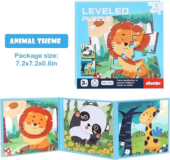 3-in-1 Magnetic Animal Puzzle Book - Image 3
