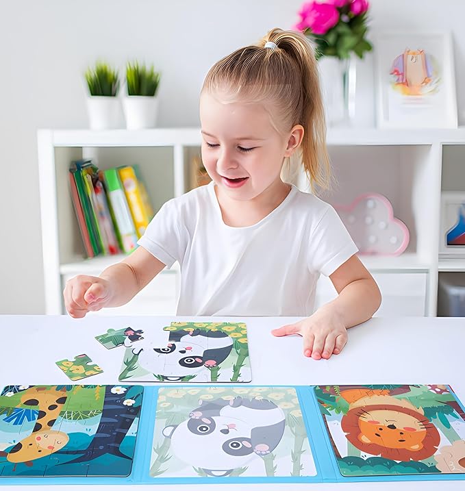 3-in-1 Magnetic Animal Puzzle Book - Image 4