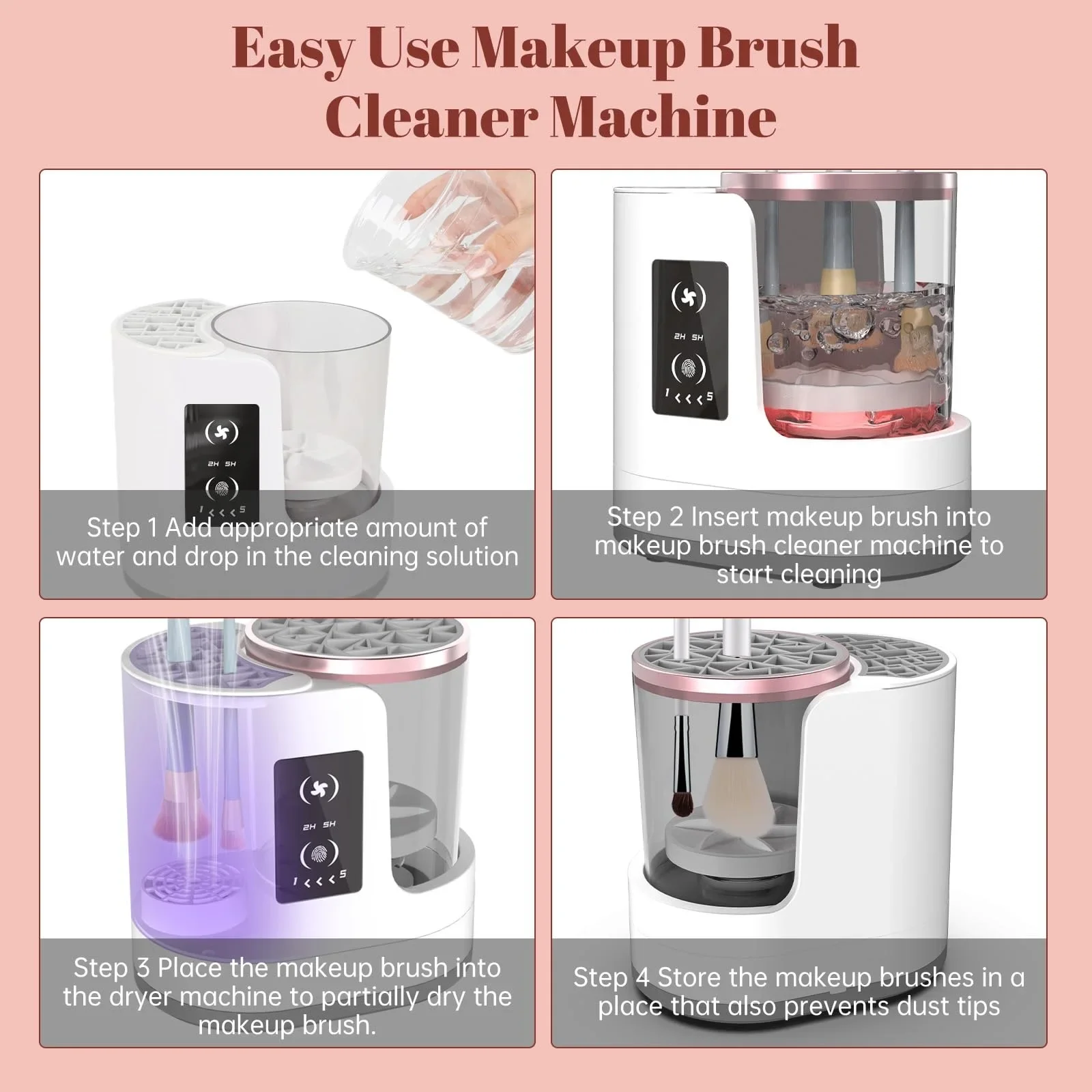 3-in-1 Makeup Brush Cleaner - Image 4