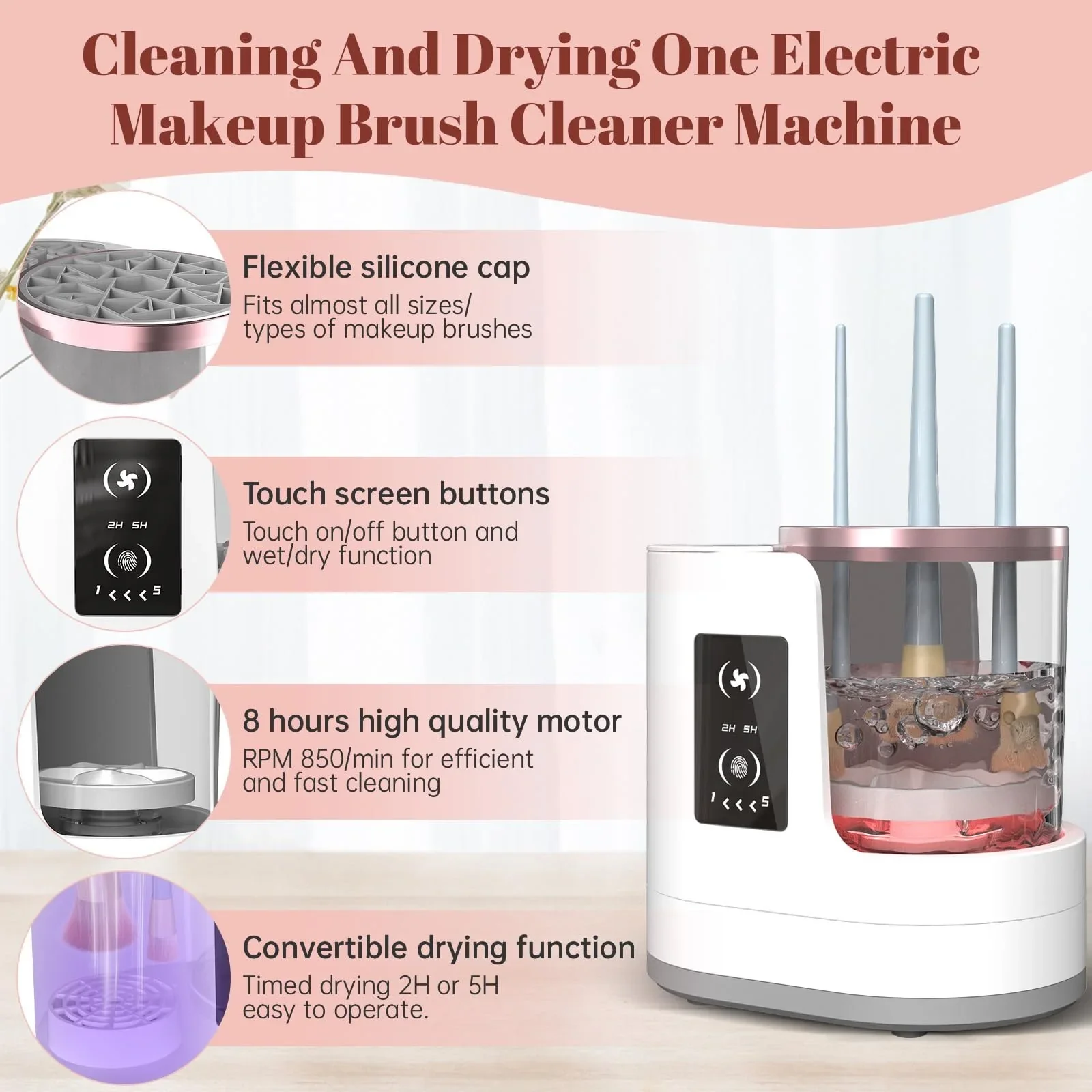 3-in-1 Makeup Brush Cleaner - Image 5