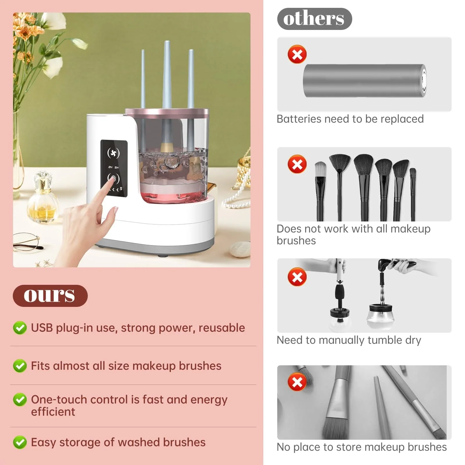3-in-1 Makeup Brush Cleaner - Image 6