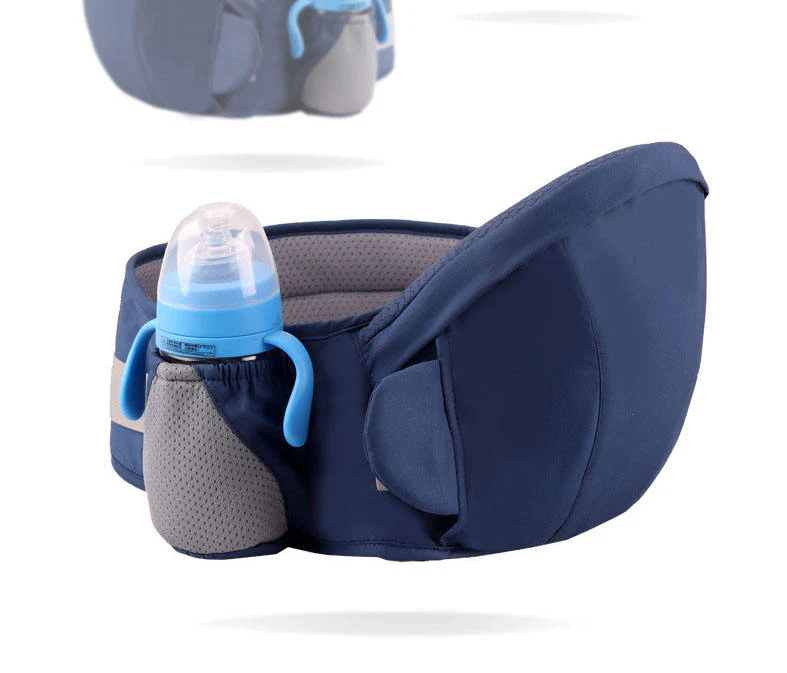 4-in-1 Ergonomic Hip Seat Baby Carrier – Cotton Hip Seat Backpack for Front & Back Carry - Image 3