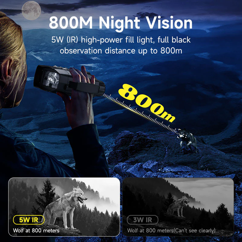 800m 10X Zoom Digital Camera Infrared Binoculars - Image 3