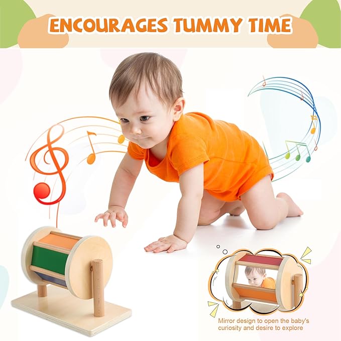 Adena Montessori Full‑Size Spinning Drum - Image 3