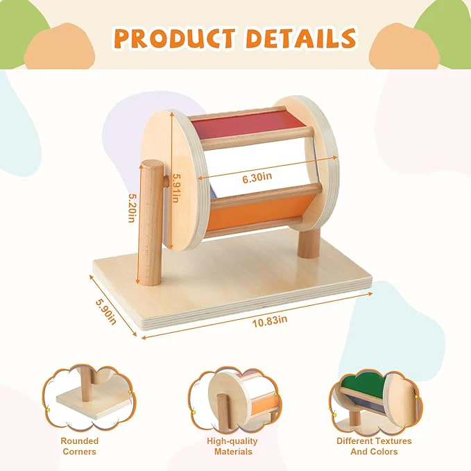 Adena Montessori Full‑Size Spinning Drum - Image 5