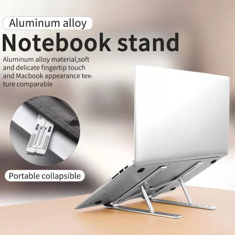 Adjustable Aluminum Laptop Stand – Portable Ergonomic Riser - Image 5
