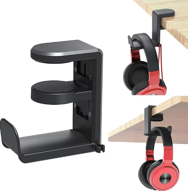 Adjustable Clamp-On Rotating Headphone Stand – 10–42mm Desk Mount - Image 7