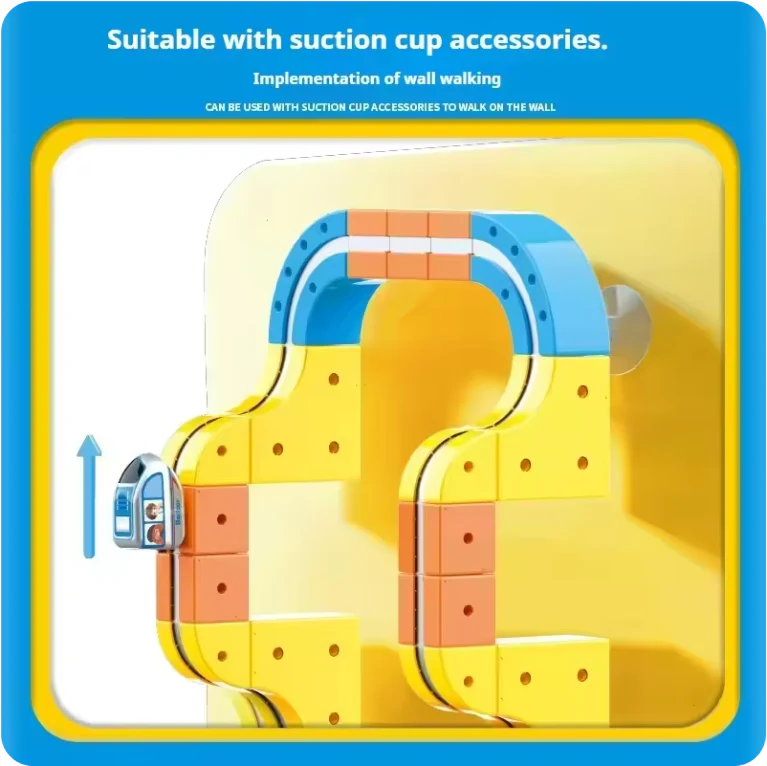 Anti-Gravity Magnetic Track Set – STEM Electric Railway Building Kit for Kids - Image 4