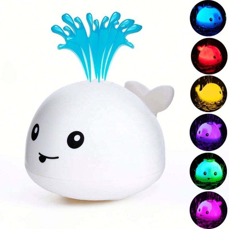 Baby Bath Toy – Electric Water Spray & LED Light Sprinkler – Portable Bath Time Fun for Kids - Image 6
