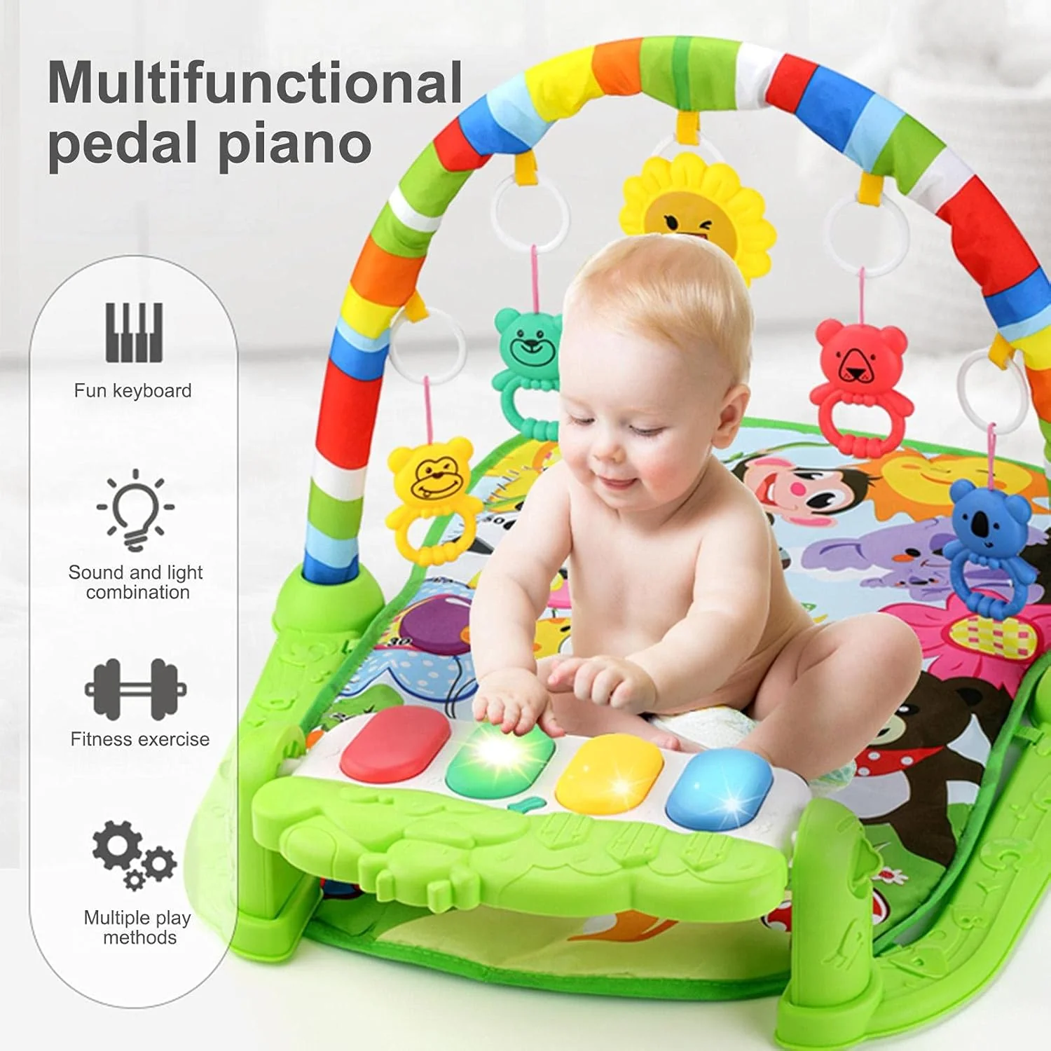 Baby Play Gym – Soft Padded Activity Mat for Sensory Development - Image 2