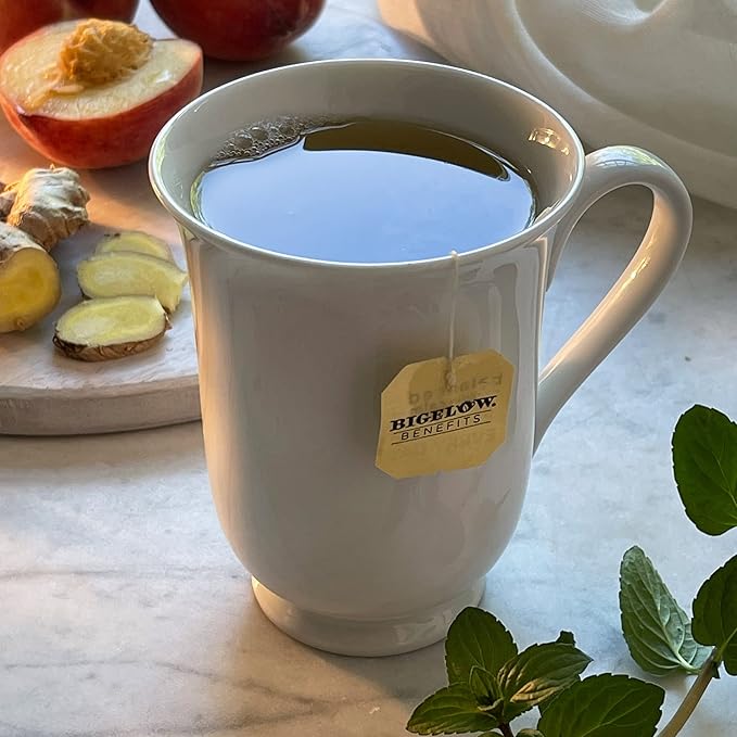Bigelow Benefits® Calm Stomach – Ginger & Peach Herbal Tea - Image 4
