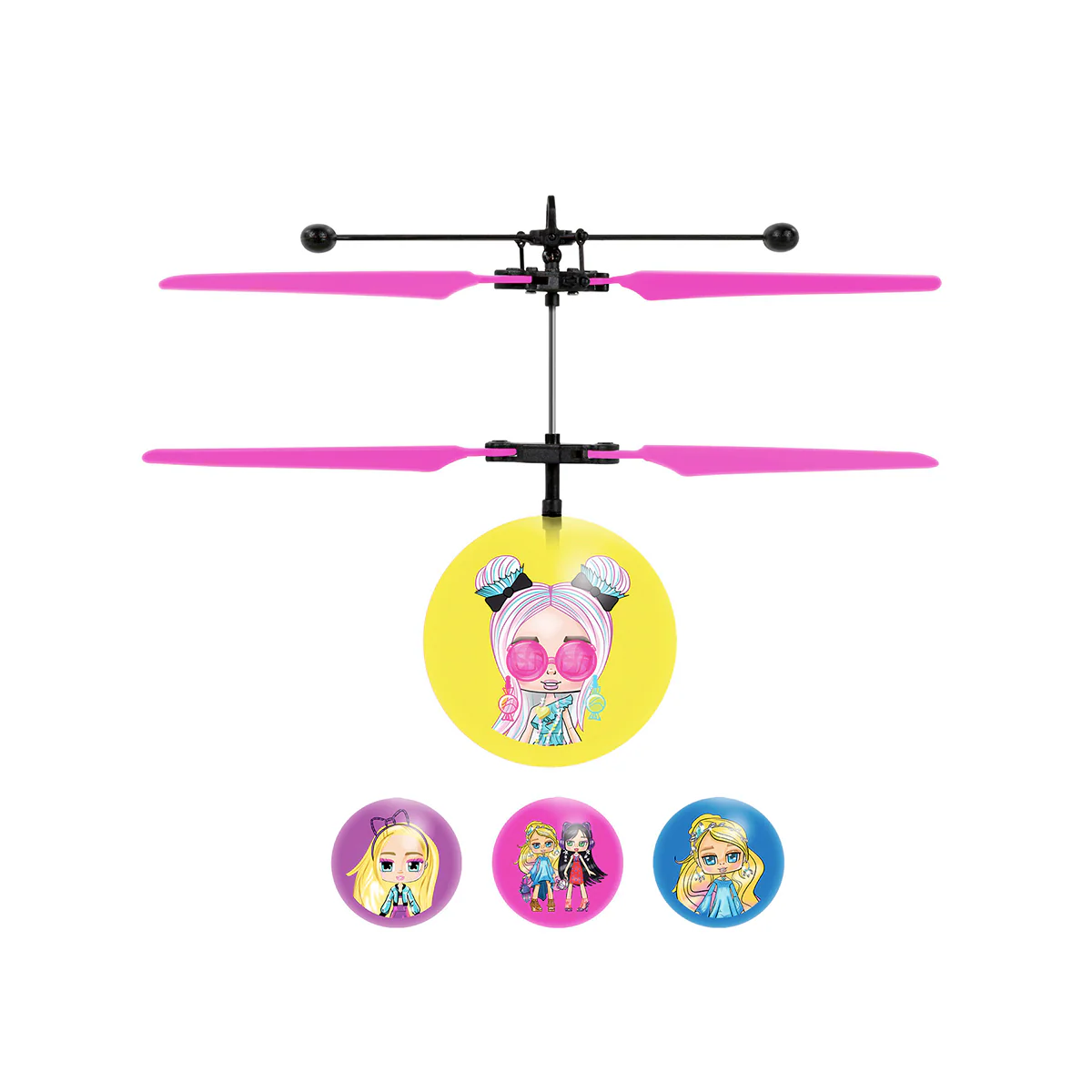 Boxy Girl Mystery Box Flying Figure IR UFO Ball Helicopter - Image 3