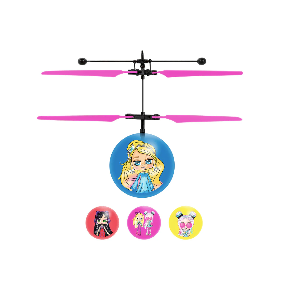 Boxy Girl Mystery Box Flying Figure IR UFO Ball Helicopter - Image 4