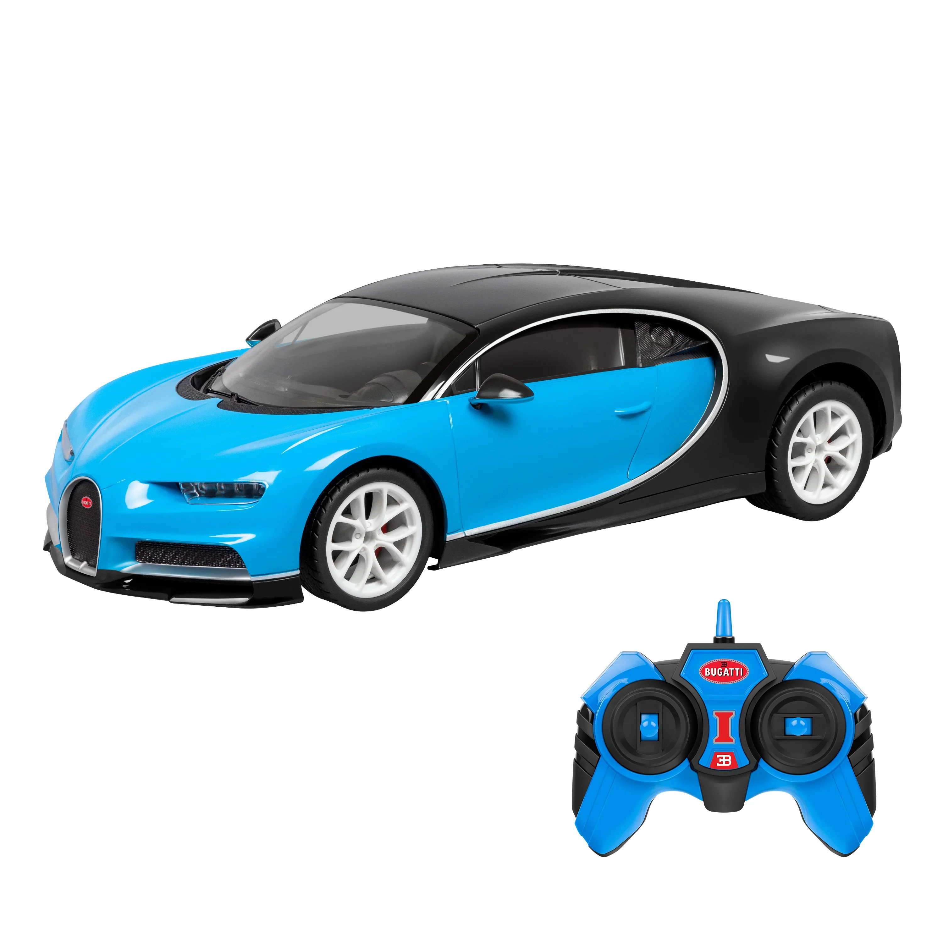 Bugatti Chiron RC Car & 3.5-Channel Gyro Helicopter Pursuit Set - Image 5