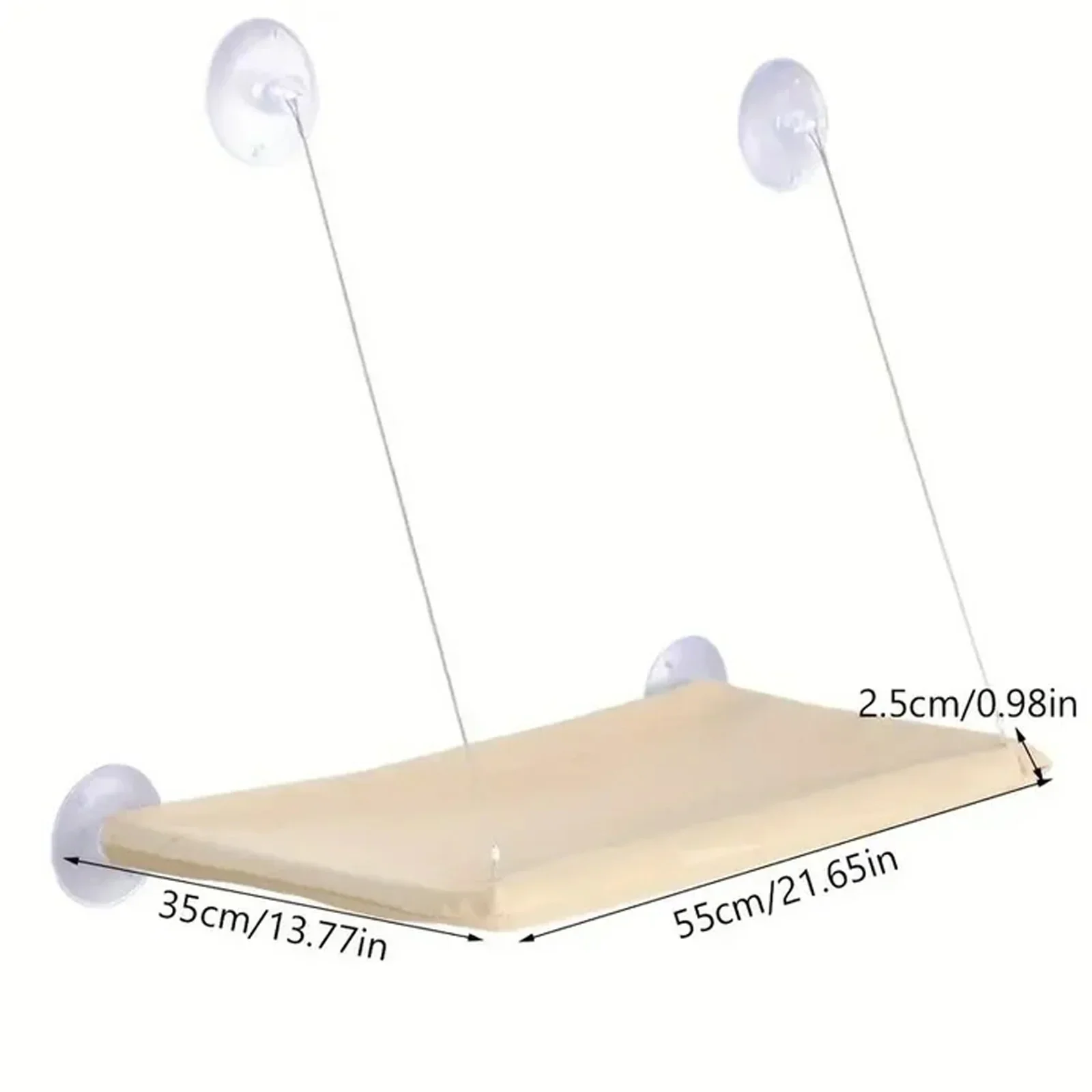 Cat Window Hammock Bed – Suction Cup Hanging Seat for Sunny Window Lounging - Image 8