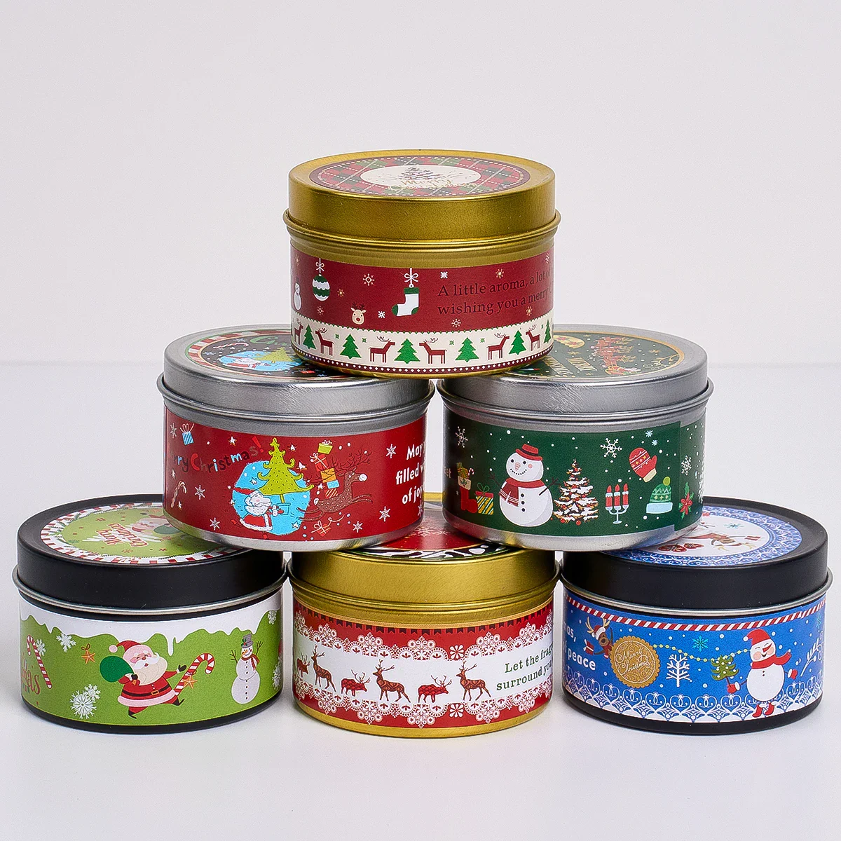 Christmas Scented Candle Gift Set – 6 Pack Holiday Aromatherapy - Image 4