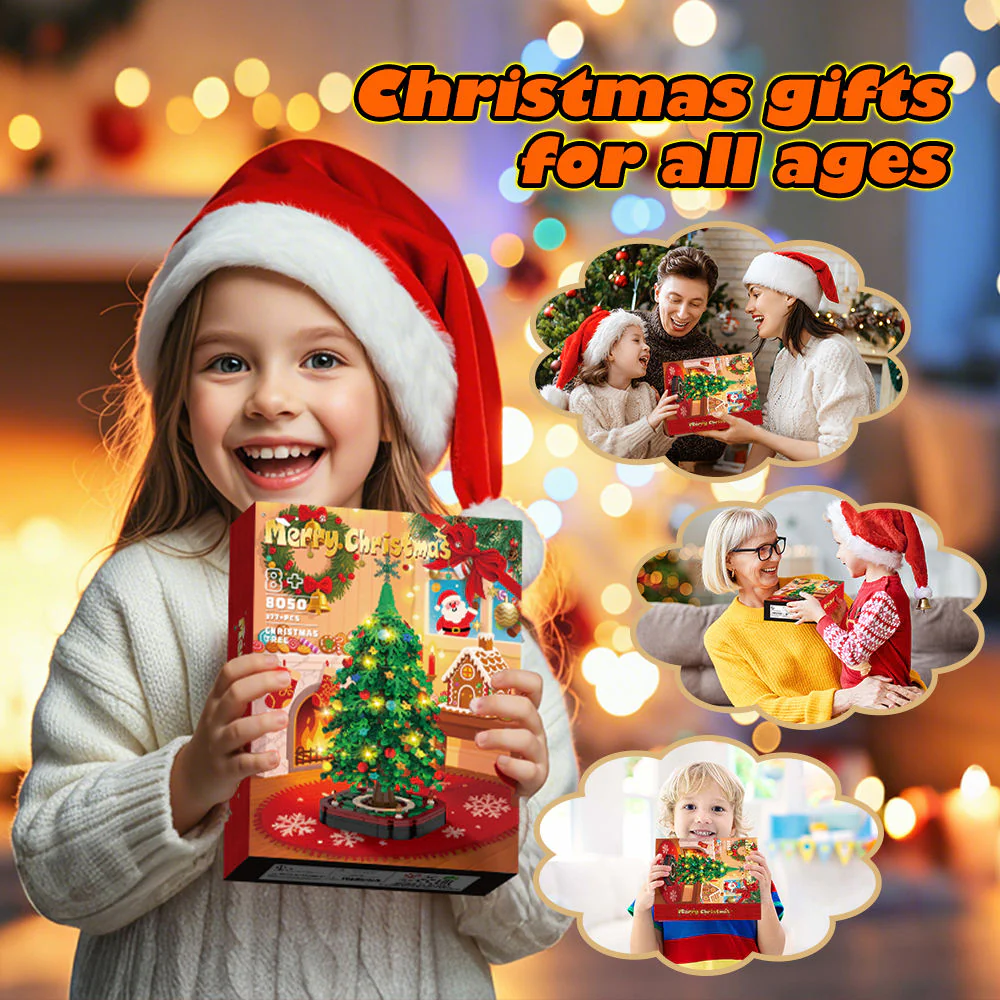 Christmas Tree Building Block Ornament Set – Creative DIY Holiday Toy Decoration Kit - Image 5