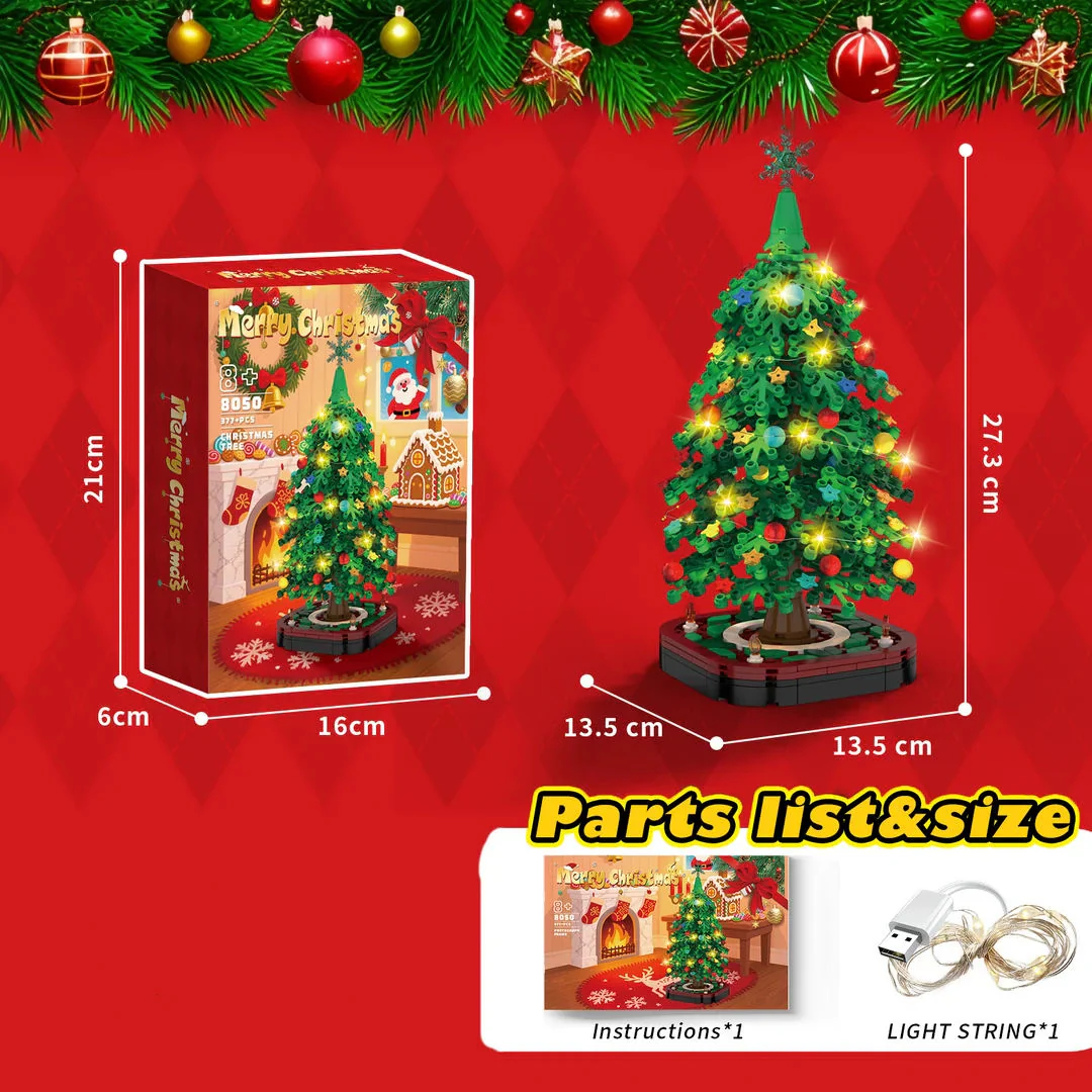 Christmas Tree Building Block Ornament Set – Creative DIY Holiday Toy Decoration Kit - Image 6