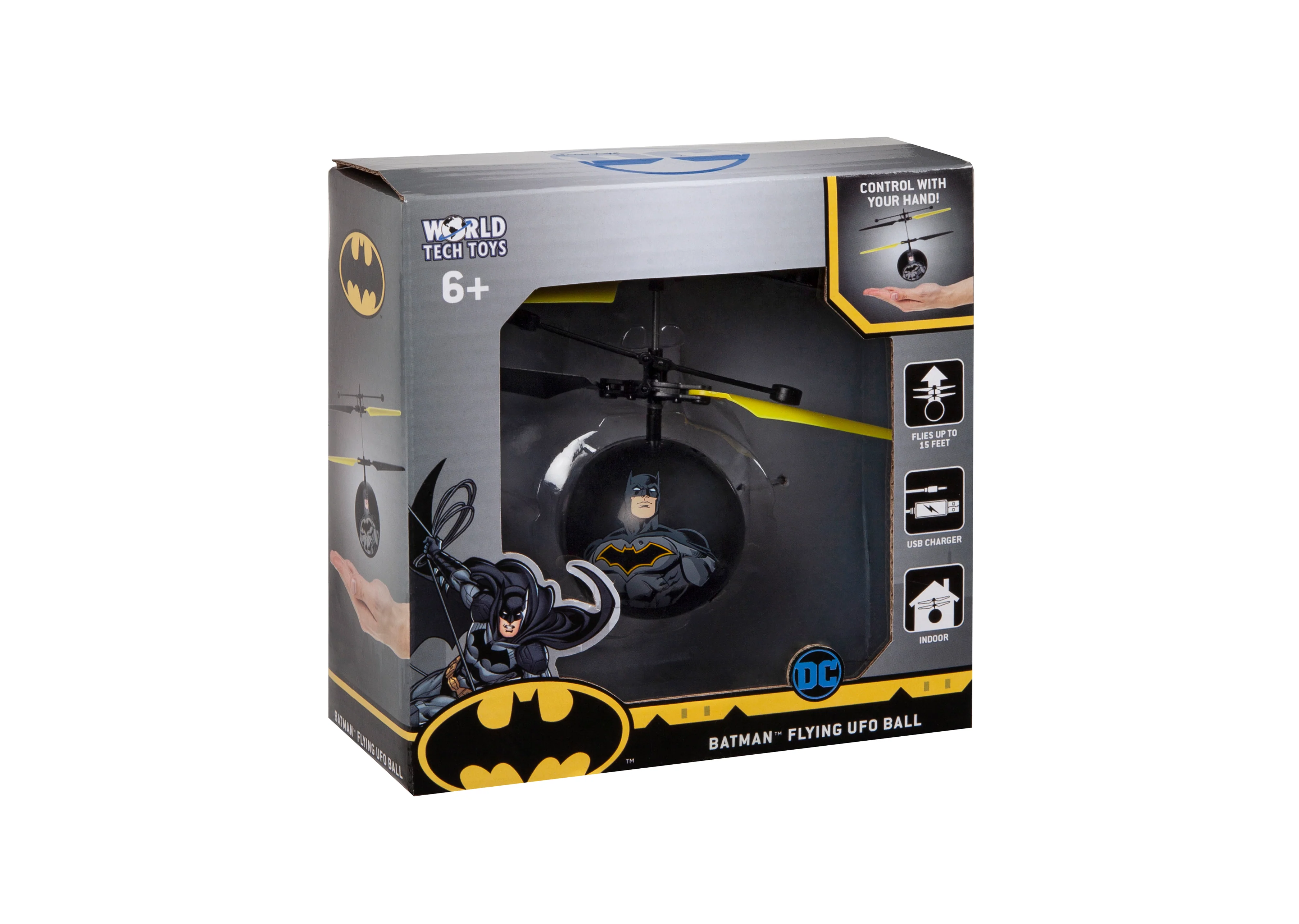 DC Justice League Batman IR UFO Ball Helicopter - Image 2