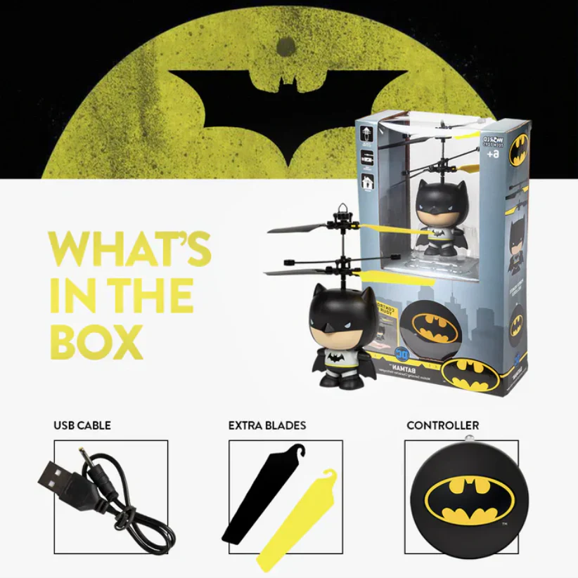 DC Superheroes 3.5" UFO Helicopter Series – Motion Sensor Flying Figures - Image 4
