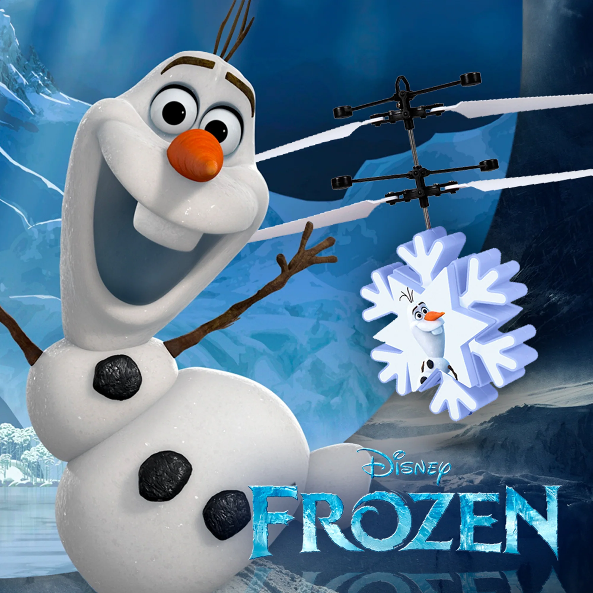 Disney Frozen Olaf Motion Sensing IR UFO Ball Helicopter - Image 5