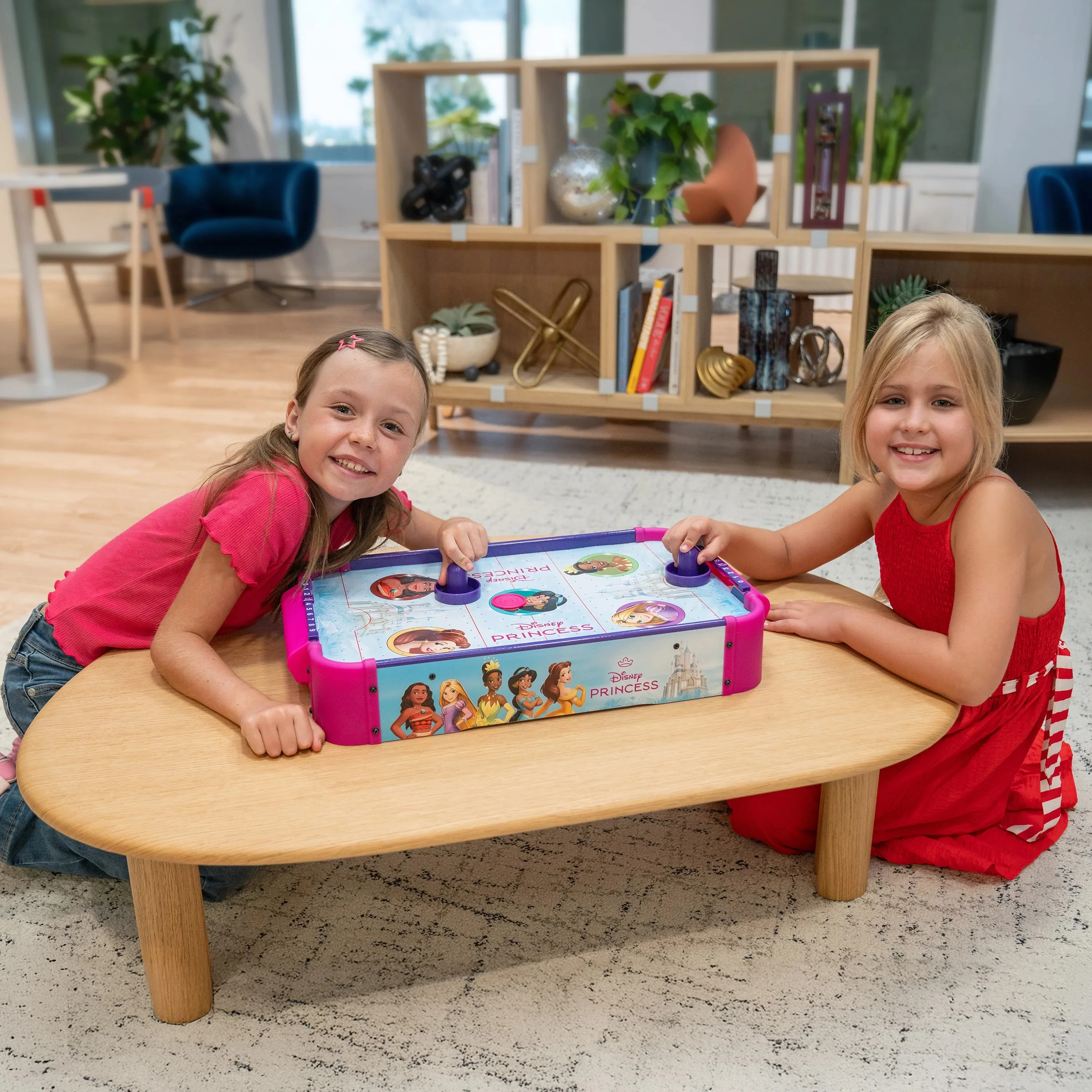 Disney Princess Electronic Tabletop Air Hockey (Wood) - Image 6