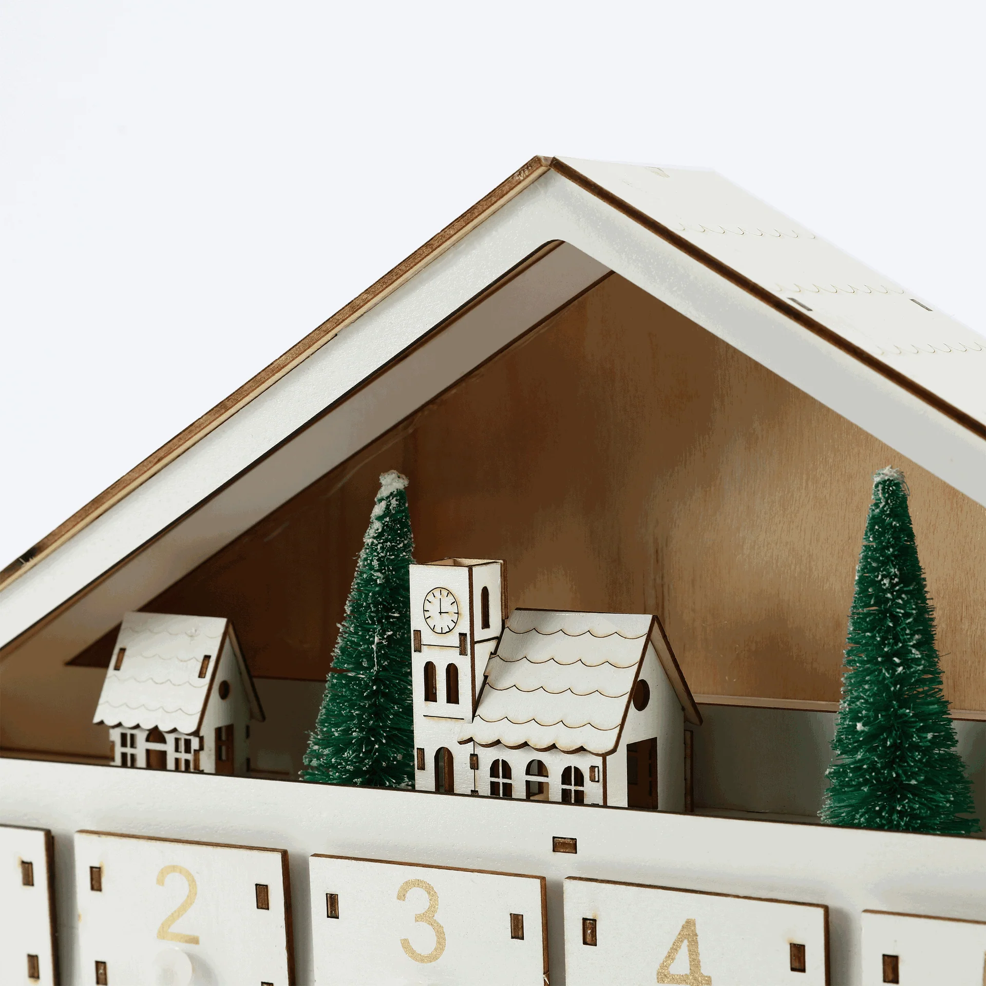 DIY LED Light-Up Wooden Advent Calendar – 24-Day Christmas Countdown Decoration - Image 5