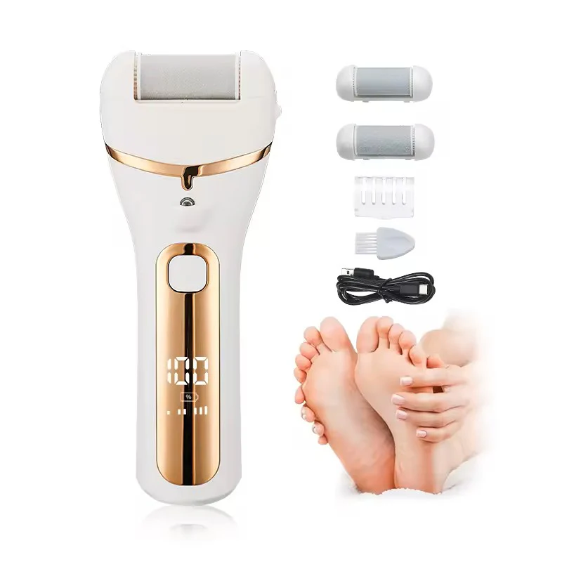 Electric Foot Callus Remover – USB Rechargeable Pedicure Grinder with 3 Grinding Heads & Strong Motor - Image 11