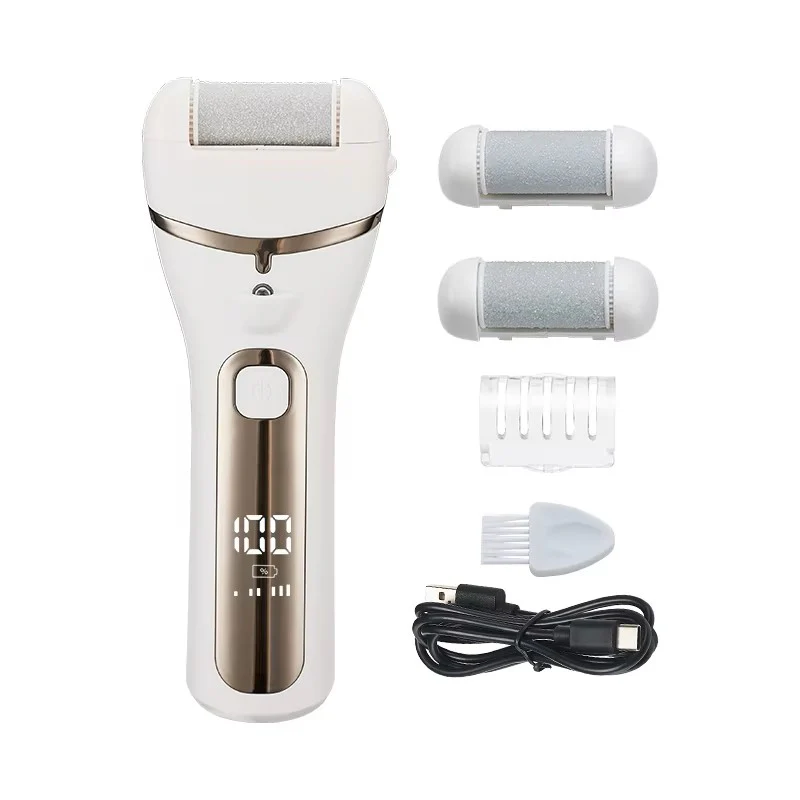 Electric Foot Callus Remover – USB Rechargeable Pedicure Grinder with 3 Grinding Heads & Strong Motor - Image 7