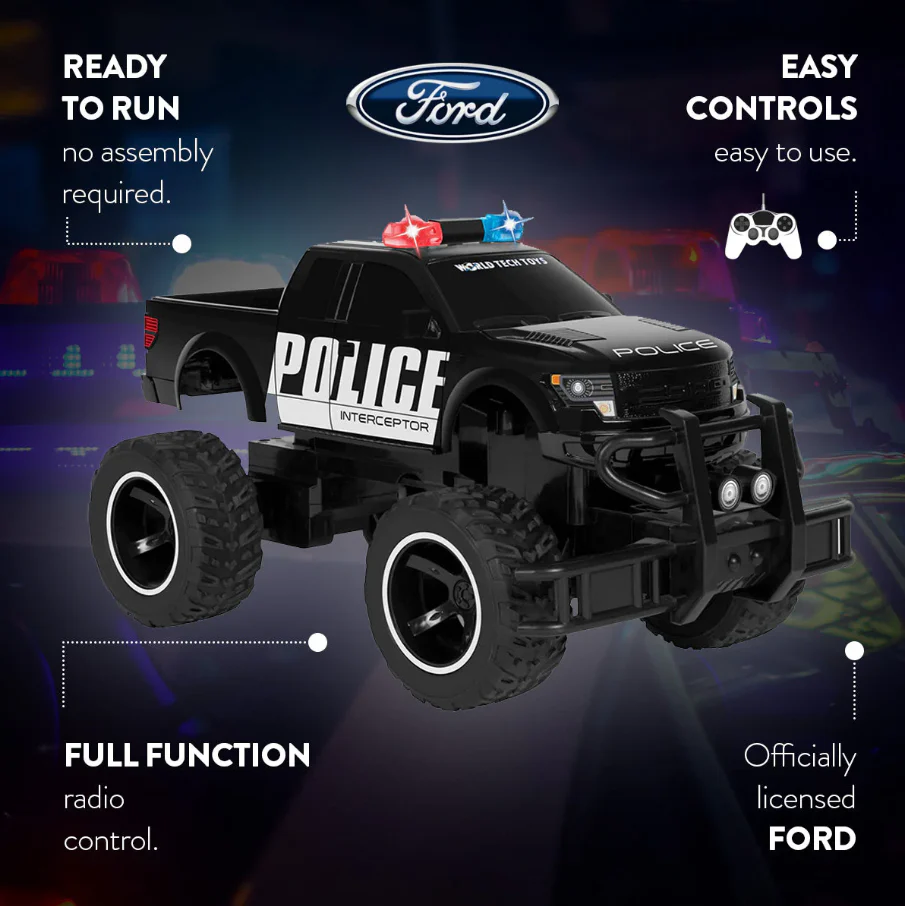 Ford F-150 Police Electric RC Patrol Truck - 1:24 Scale Replica - Image 4