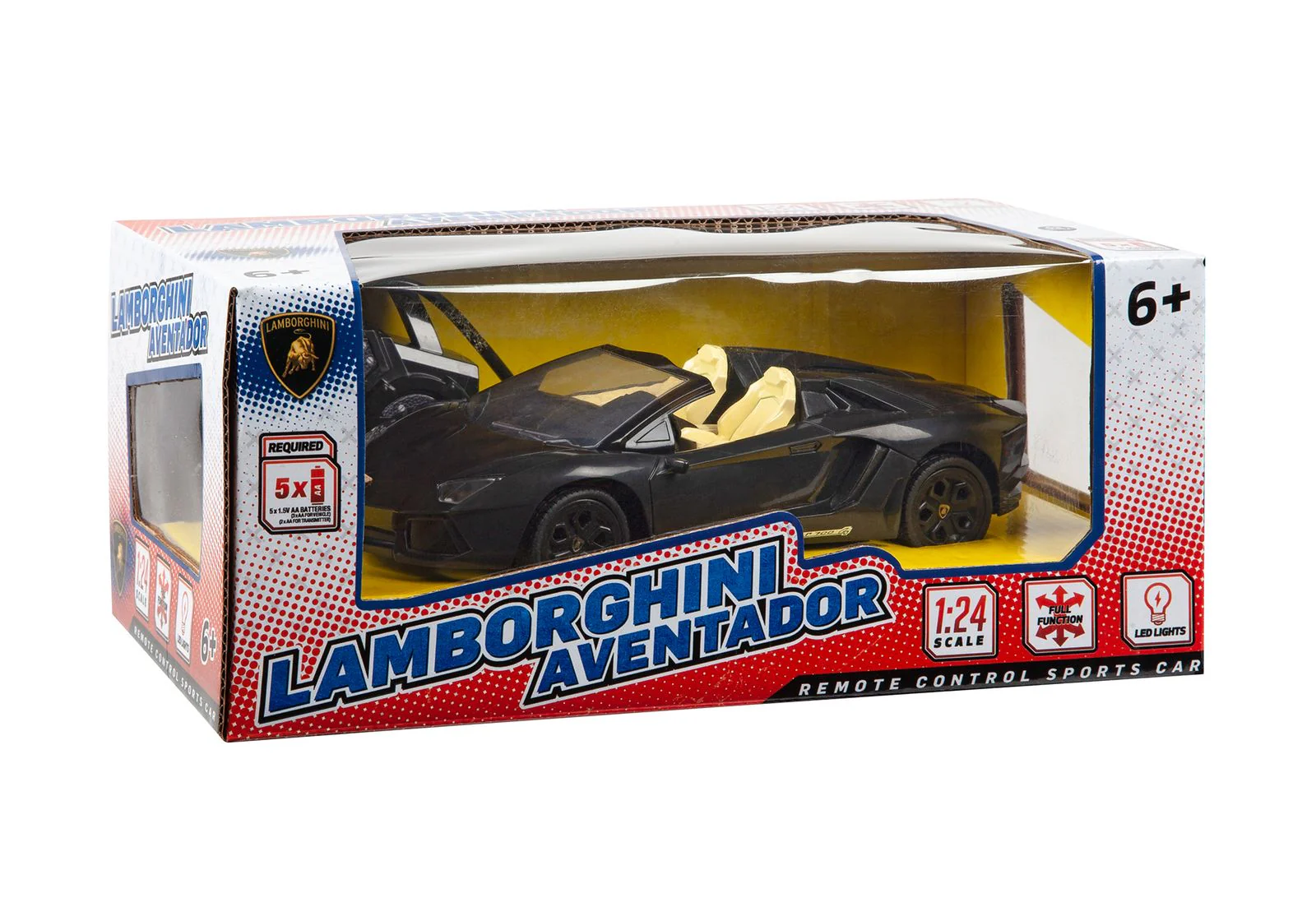 Lamborghini Aventador Roadster RC Open-Top Supercar - 1:24 Scale Replica - Image 2