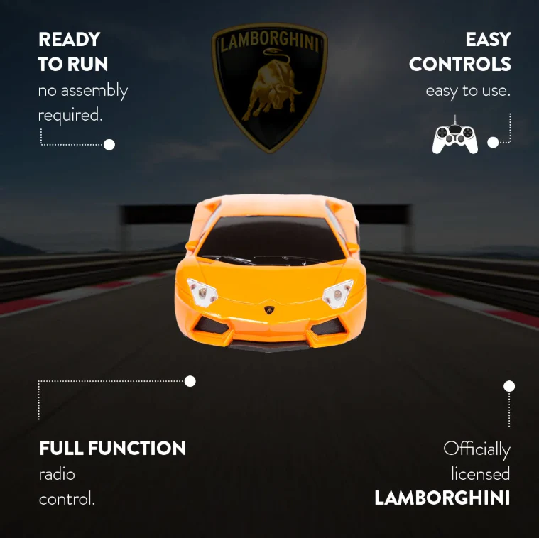 Lamborghini Aventador Electric RC Supercar - 1:24 Scale Replica - Image 3