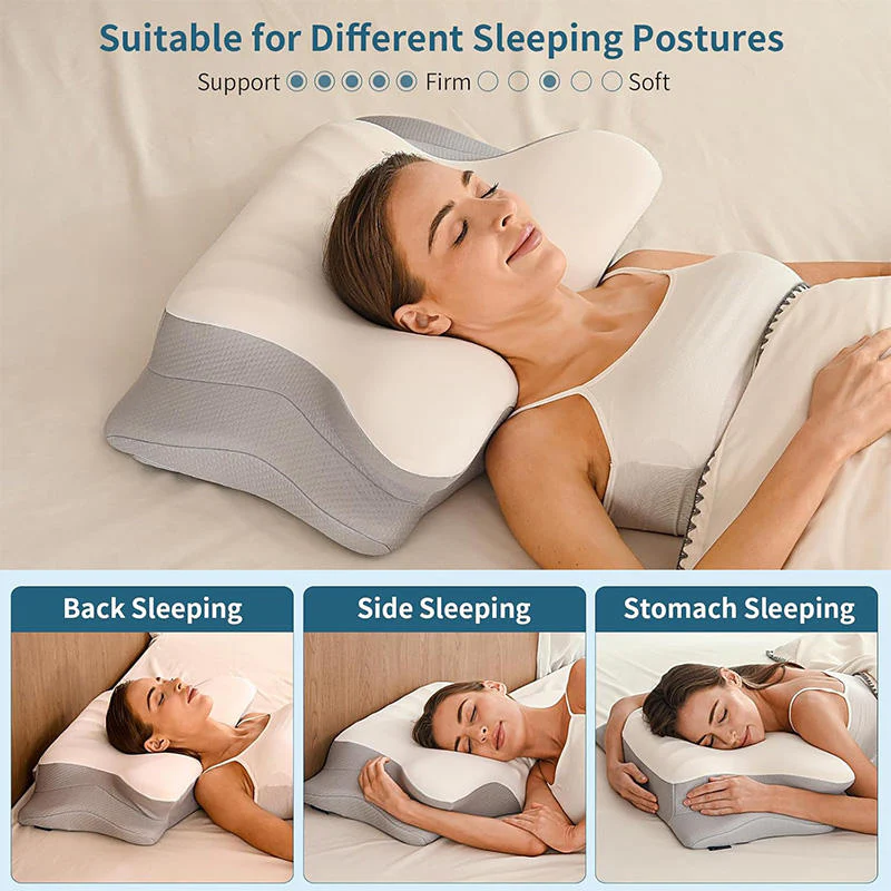 Ergonomic Memory Foam Cooling Pillow – Contour Support for Neck and Shoulders - Image 5