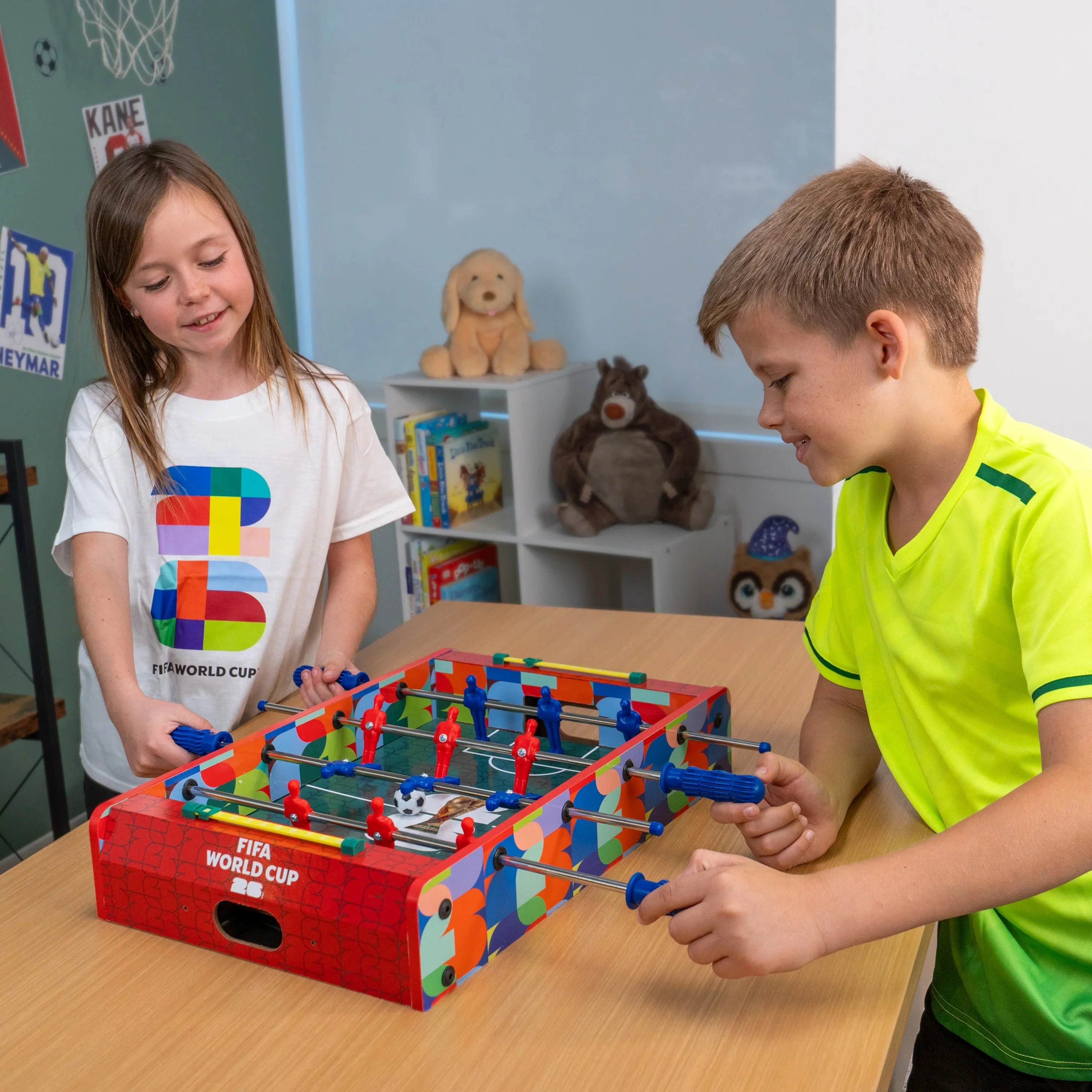 FIFA World Cup Wooden Tabletop Foosball Game - Image 2