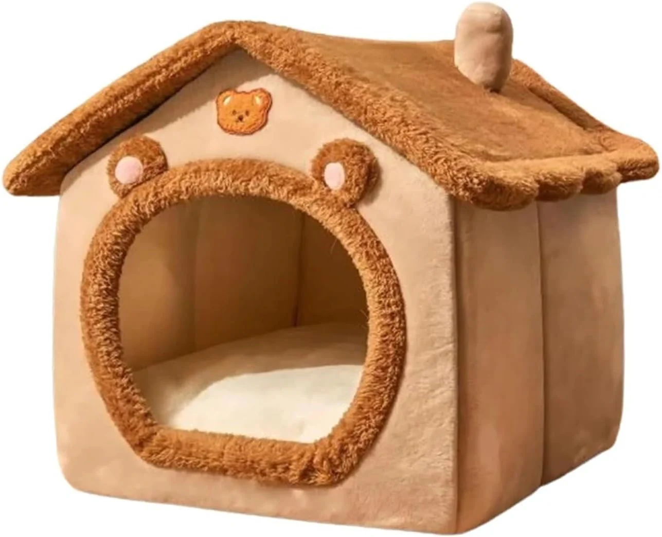 Foldable Pet House Bed – Washable Soft Cave for Small Dogs & Cats - Image 6