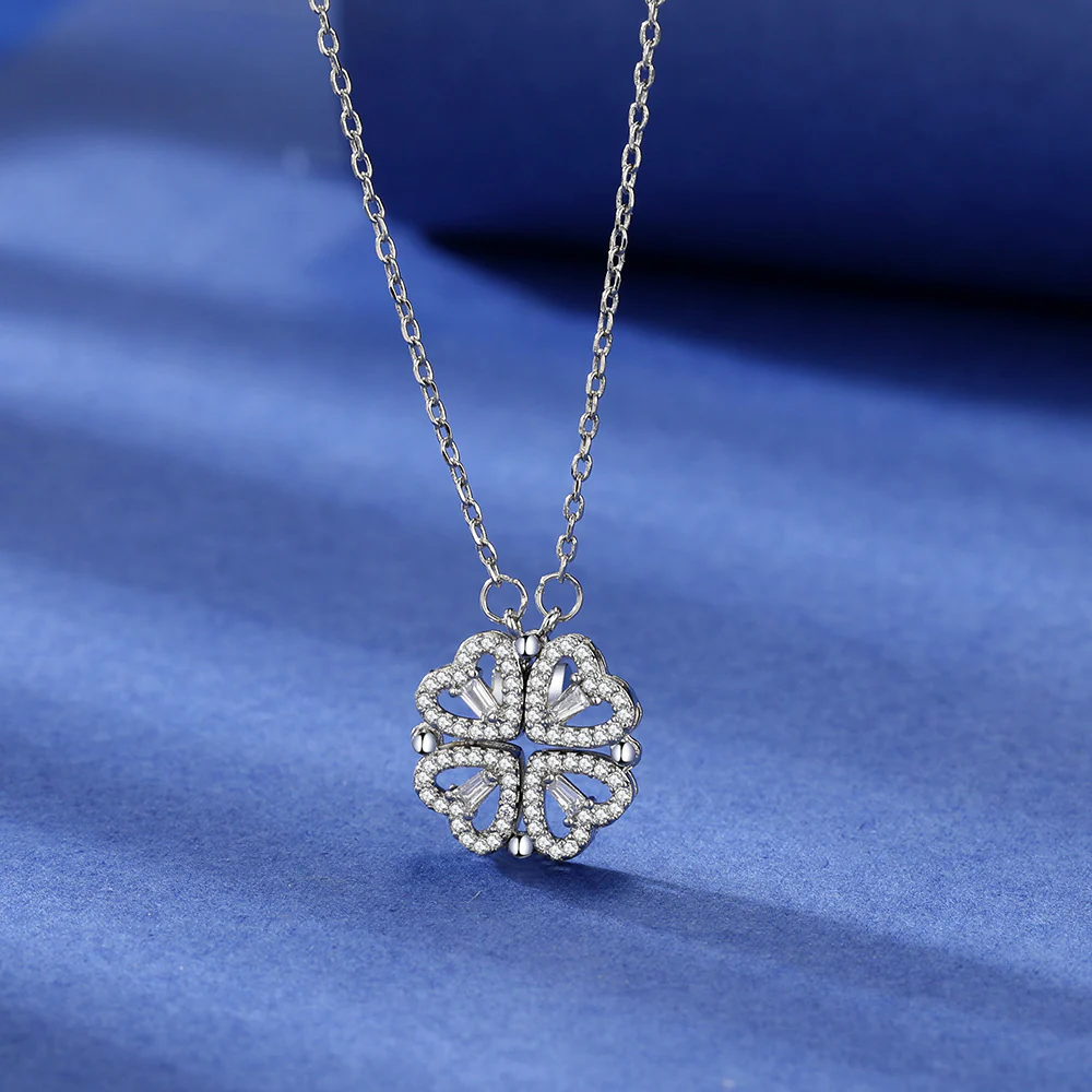 Four-Heart Clover Necklace - Image 8
