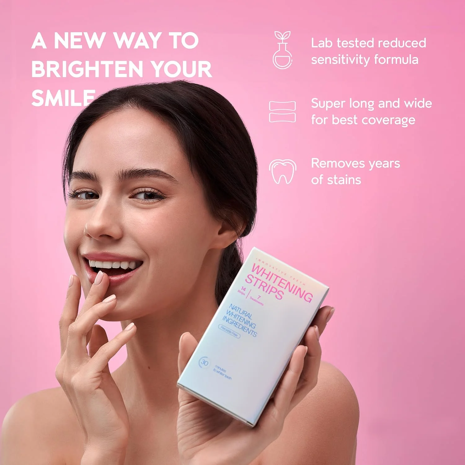 Green Fresh Teeth Whitening Strips For Daily Use - Image 2
