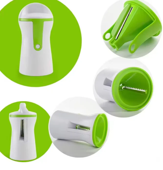 Handheld Spiral Vegetable & Fruit Slicer – Adjustable Kitchen Tool - Image 6
