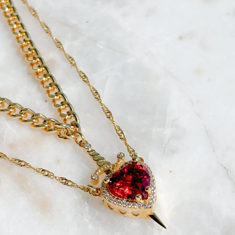 Heart & Sword Necklace - Image 4